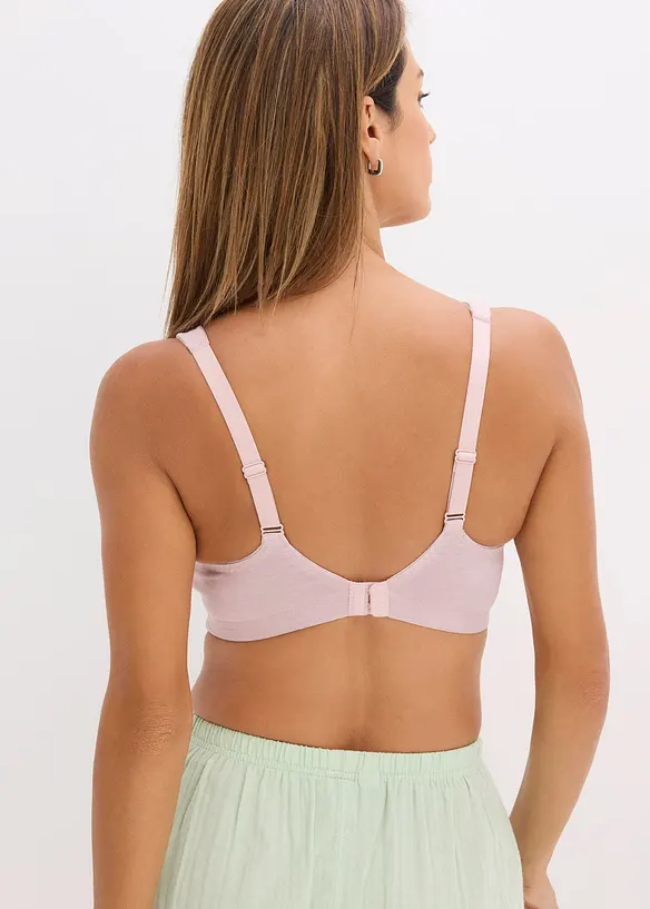 Reggiseno senza ferretto  con cotone biologico (pacco da 2), bonprix