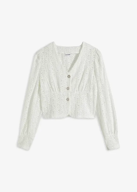 Cardigan con bottoni gioiello, bonprix
