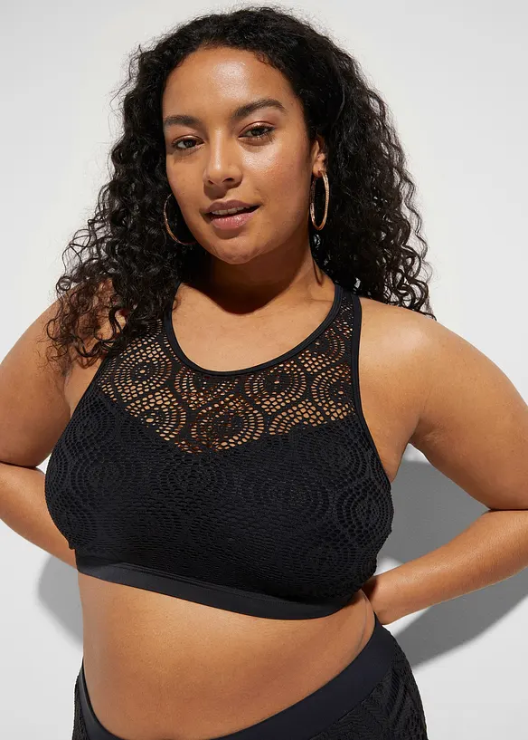 Bustier per bikini con pizzo, bonprix