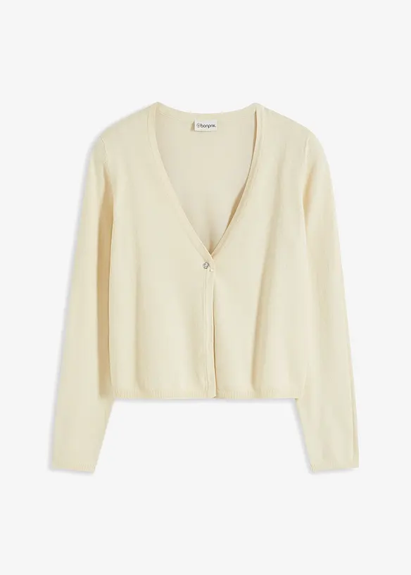 Cardigan semplice in filato fine, bonprix