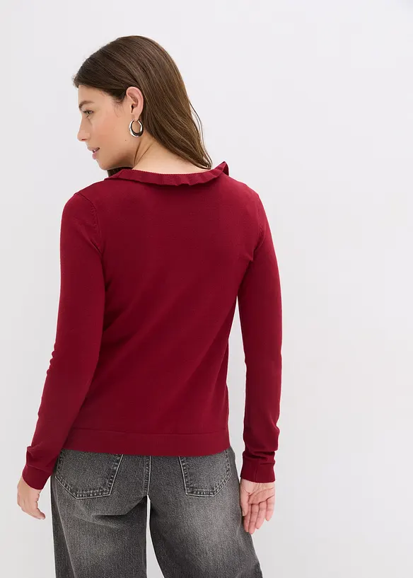 Cardigan in filato fine di misto viscosa fluente, bonprix