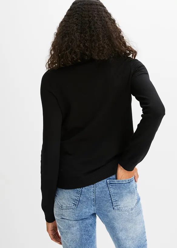 Cardigan in filato fine di misto viscosa fluente, bonprix