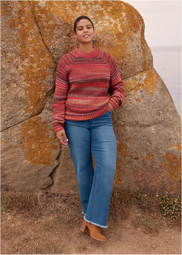 Maglione in filato grosso dalla vestibilit&agrave; comoda, bonprix