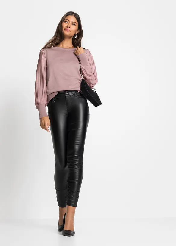 Maglione in filato fine di misto viscosa morbido, bonprix