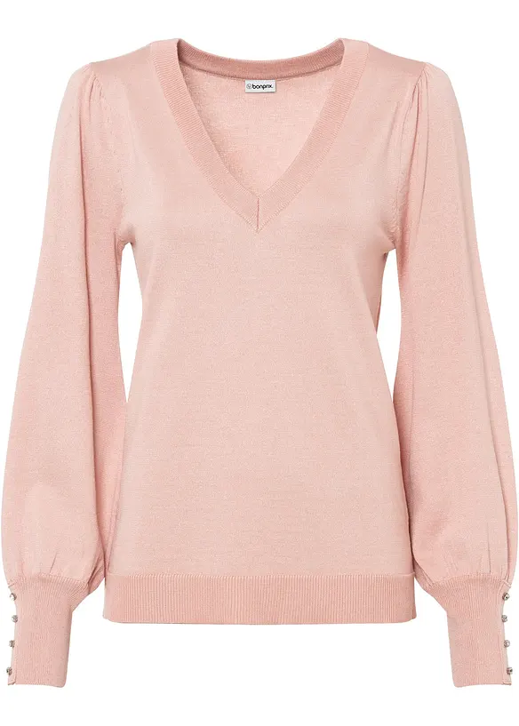 Maglione in filato fine misto viscosa, bonprix