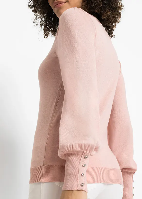 Maglione in filato fine misto viscosa, bonprix