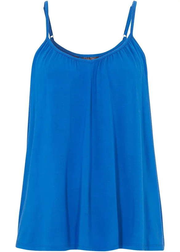 Top con spalline sottili in viscosa fluente, bonprix