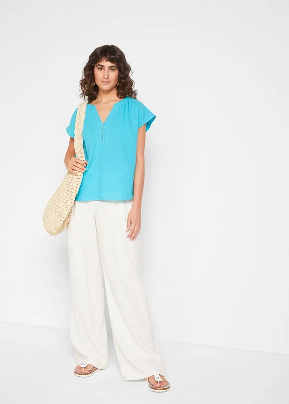 Top in mussola di puro cotone, bonprix