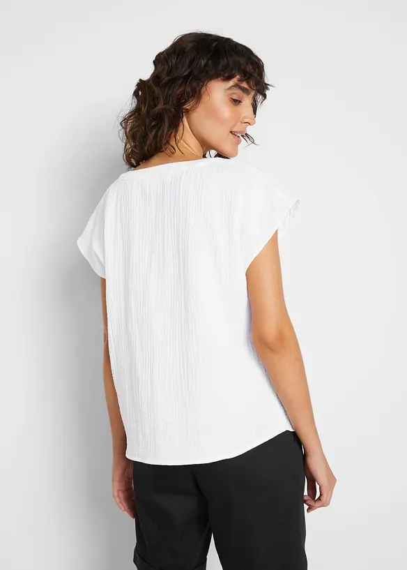 Top in mussola di puro cotone, bonprix
