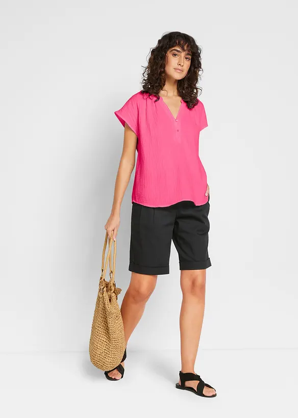 Top in mussola di puro cotone, bonprix