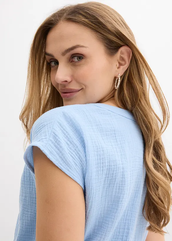 Top in mussola di puro cotone, bonprix