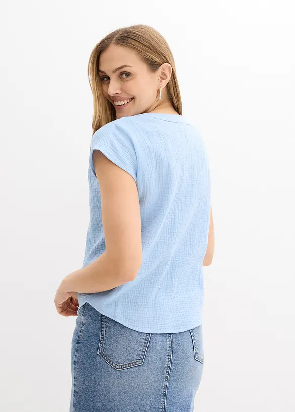 Top in mussola di puro cotone, bonprix