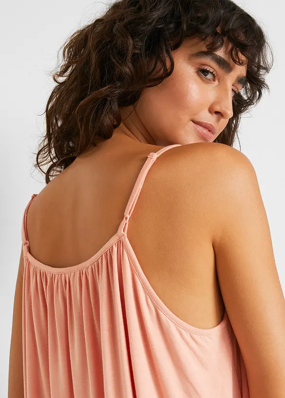 Top con spalline sottili in viscosa fluente, bonprix