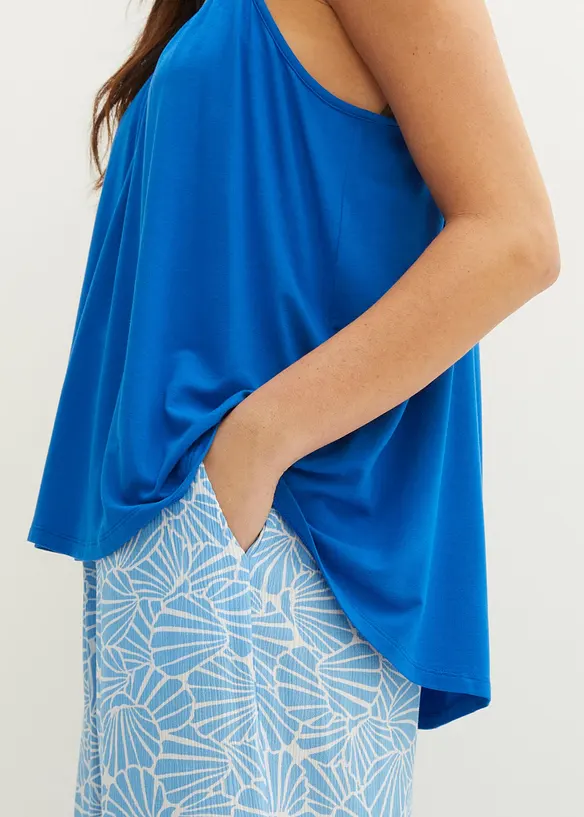 Top con spalline sottili in viscosa fluente, bonprix