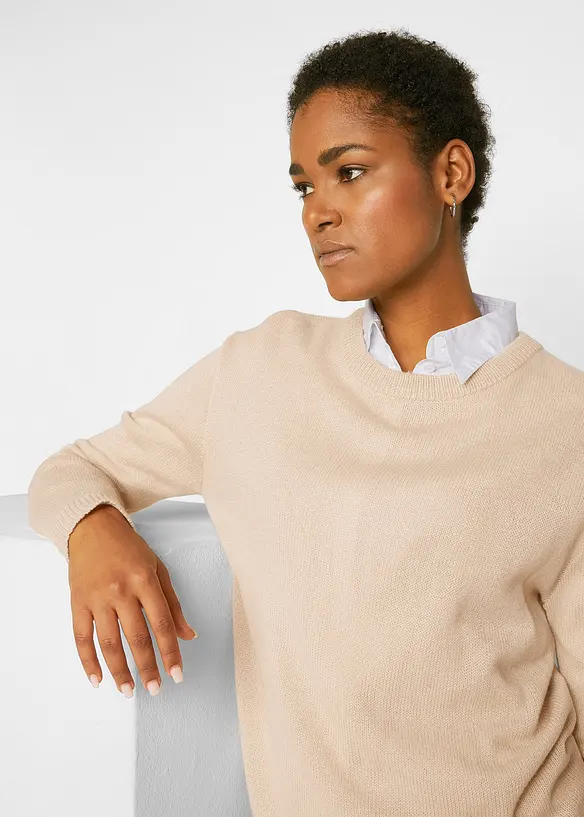 Maglione a girocollo, bonprix