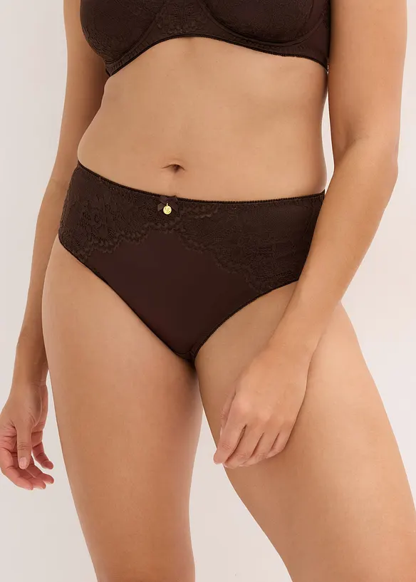 Slip alto con effetto lucido, bonprix