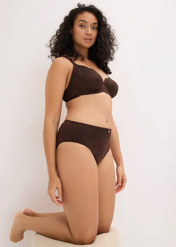 Slip alto con effetto lucido, bonprix