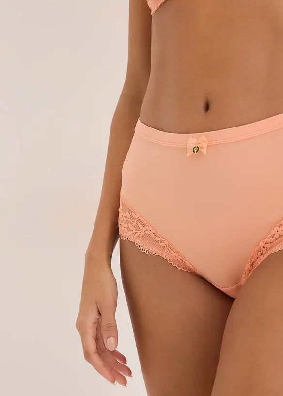 Culotte a vita alta con pizzo delicato, bonprix