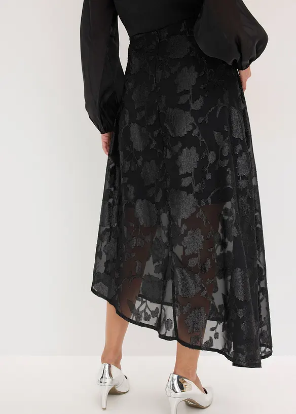 Gonna lunga con orlo asimmetrico, bonprix