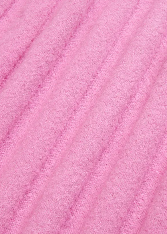 Maglione a coste a collo alto, bonprix