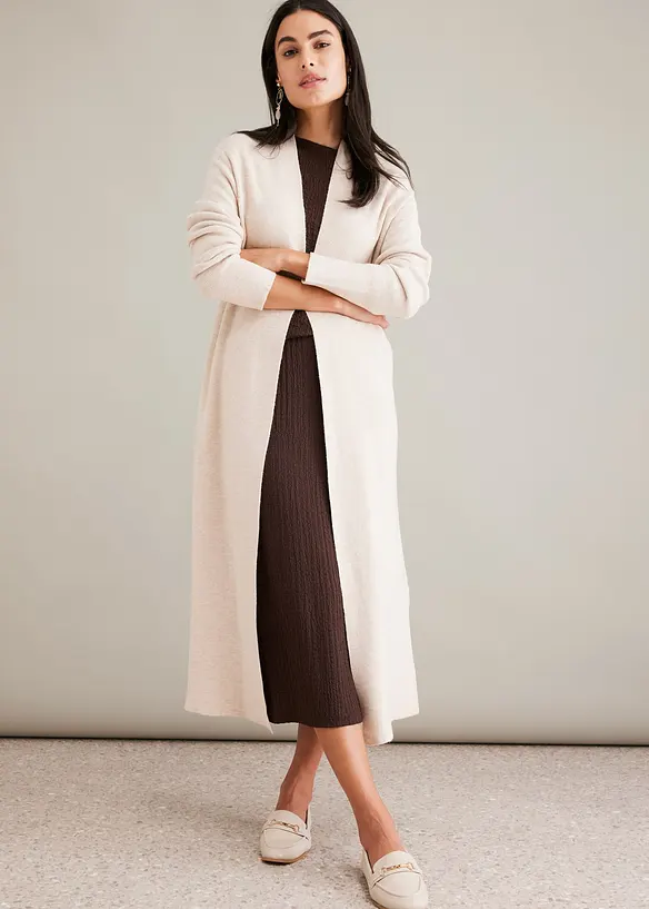 Cardigan lungo con viscosa, bonprix