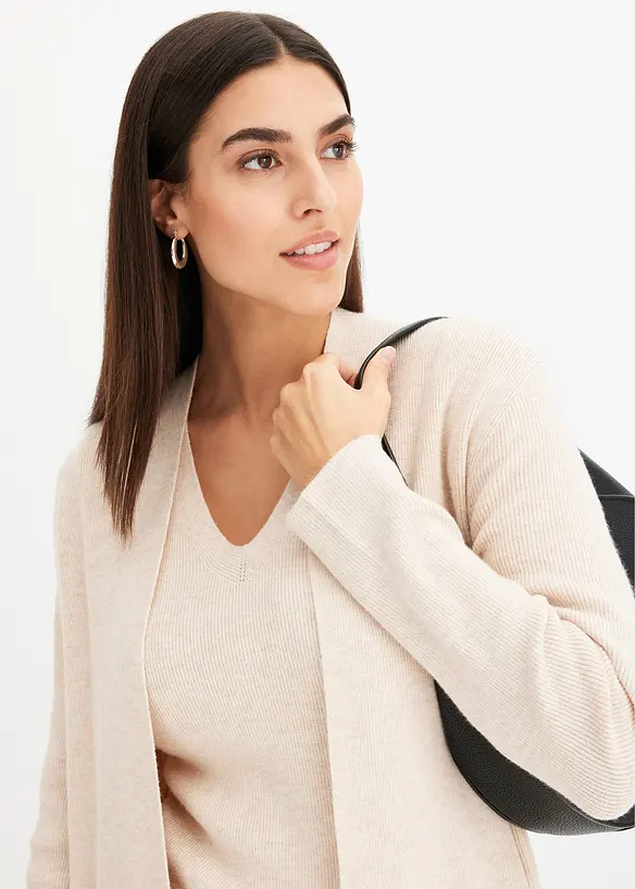 Cardigan lungo con viscosa, bonprix