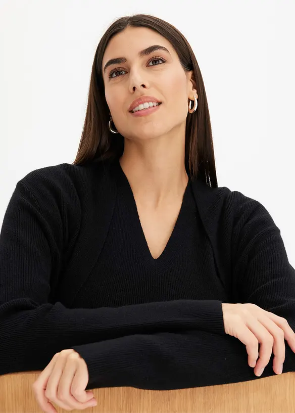 Cardigan lungo con viscosa, bonprix