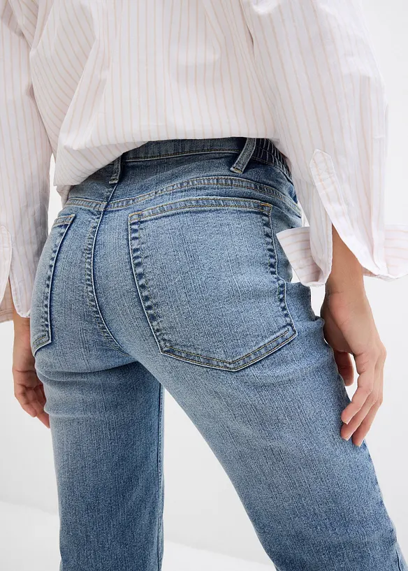 Jeans pr&eacute;maman 2 in 1 da indossare sia prima che dopo il parto, straight, bonprix