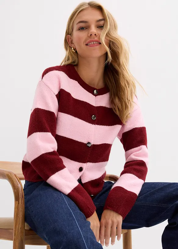 Cardigan corto in filato fine, bonprix