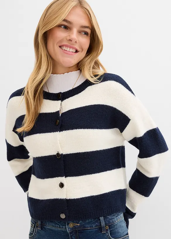 Cardigan corto in filato fine, bonprix