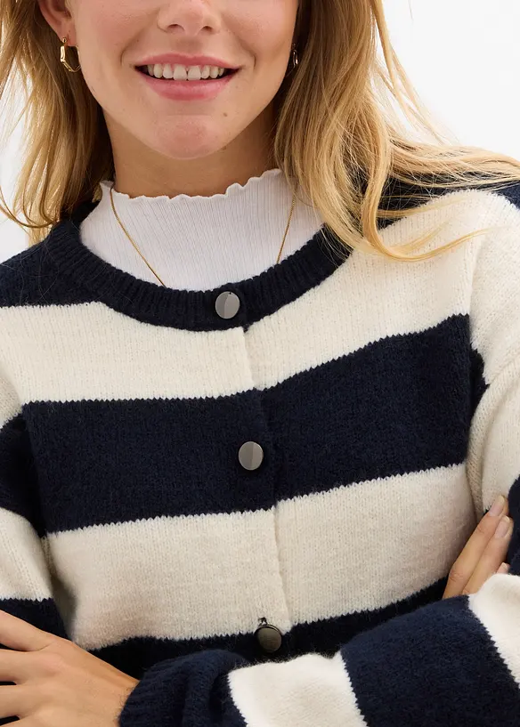 Cardigan corto in filato fine, bonprix