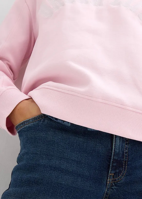 Felpa oversize in puro cotone, bonprix