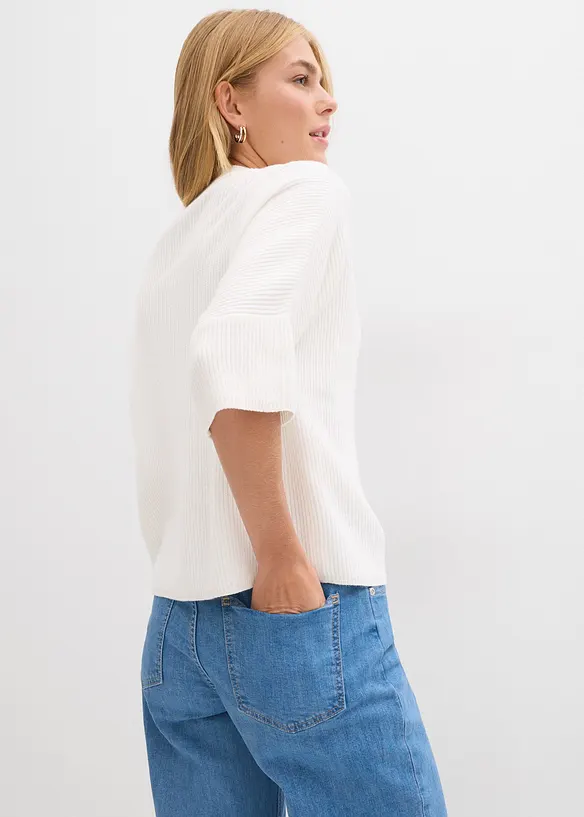 Maglione boxy in misto viscosa morbido, bonprix