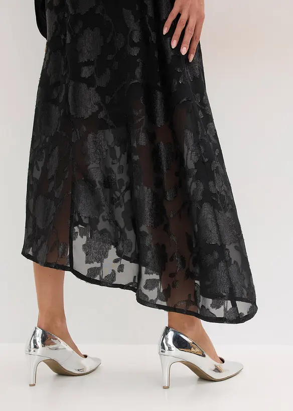 Gonna lunga con orlo asimmetrico, bonprix