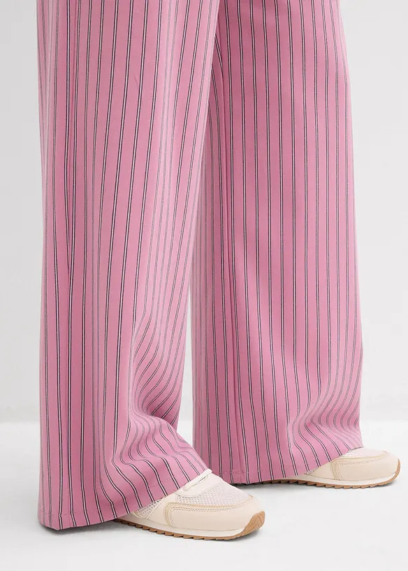 Pantaloni in tessuto fluente con elastico in vita, bonprix