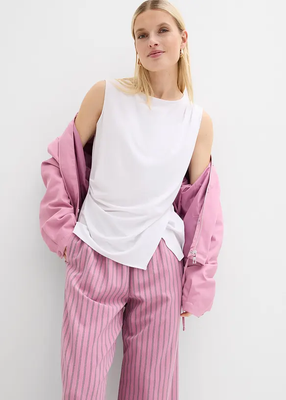 Pantaloni in tessuto fluente con elastico in vita, bonprix