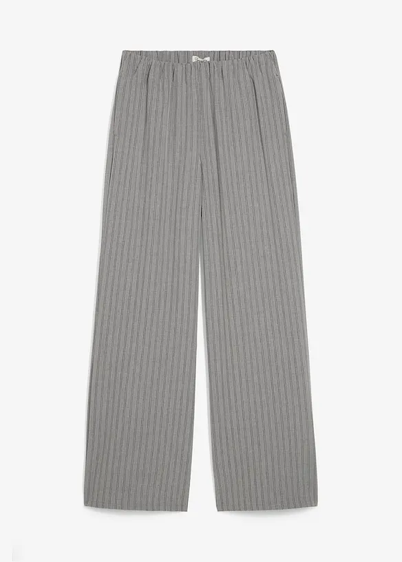 Pantaloni in tessuto fluente con elastico in vita, bonprix