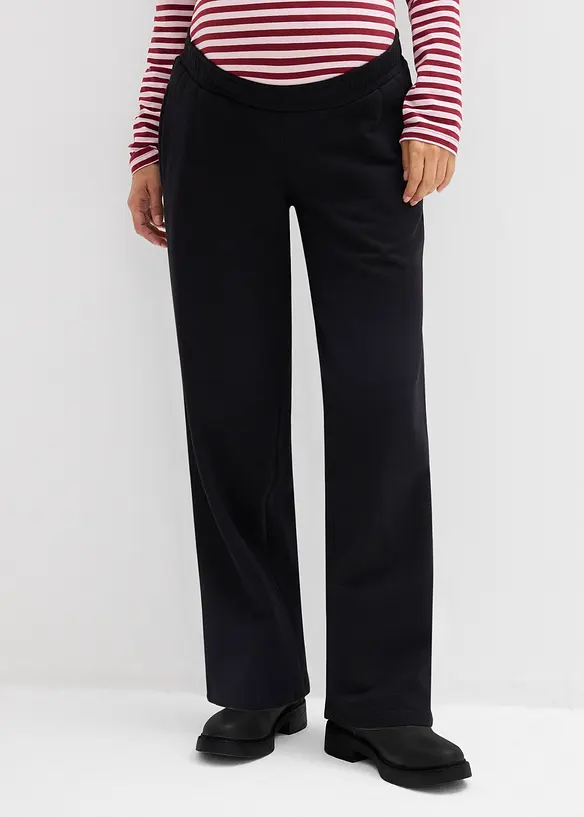 Pantaloni pr&eacute;maman in felpa 2 in 1 regolabili in vita, bonprix