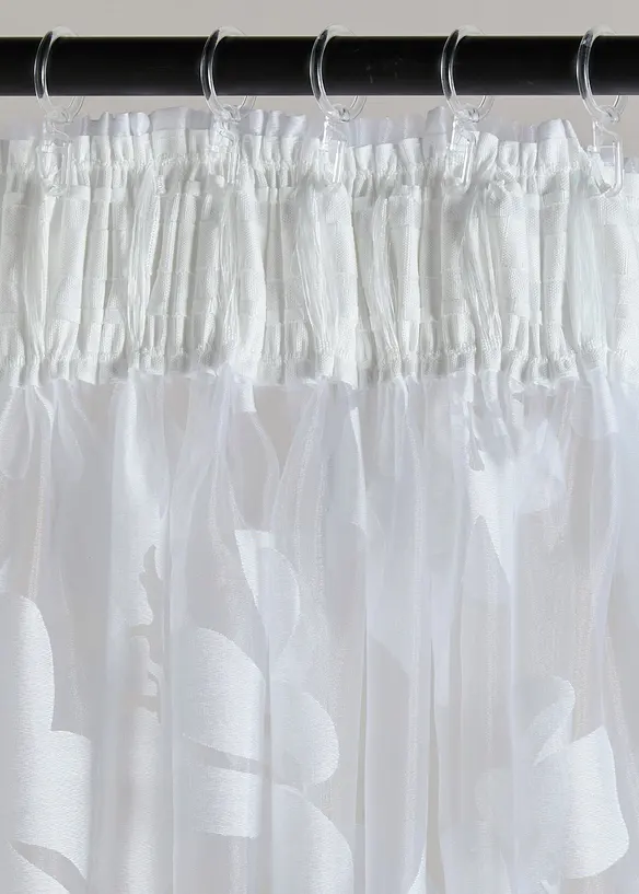 Tenda trasparente in tessuto devor&eacute; (pacco da 1), bonprix