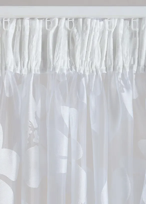 Tenda trasparente in tessuto devor&eacute; (pacco da 1), bonprix