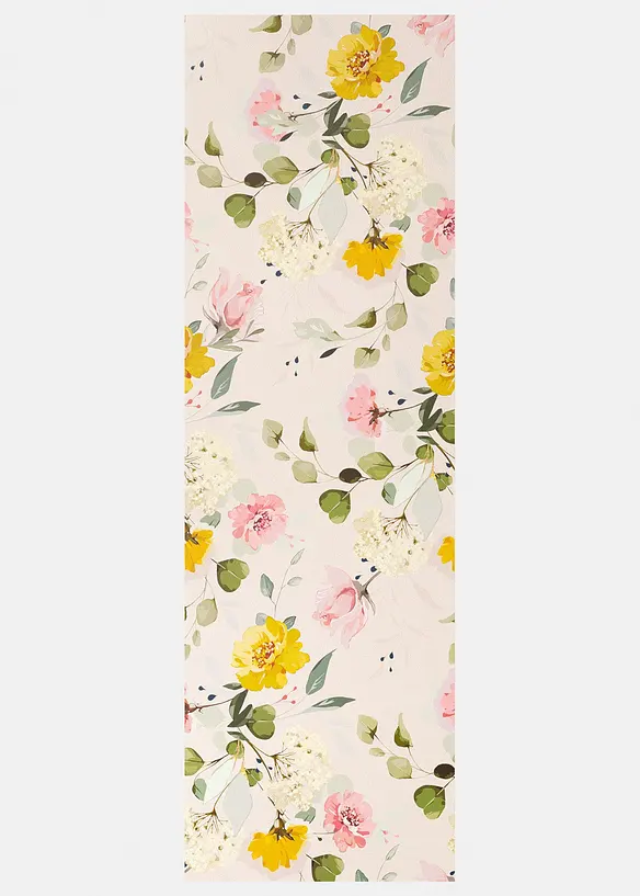 Zerbino lavabile con motivo floreale, bonprix