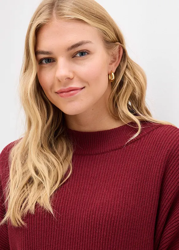 Maglione boxy in misto viscosa morbido, bonprix