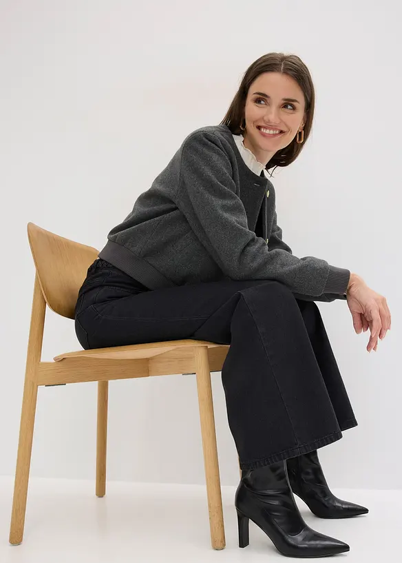 Pantaloni in twill di puro cotone biologico, bonprix