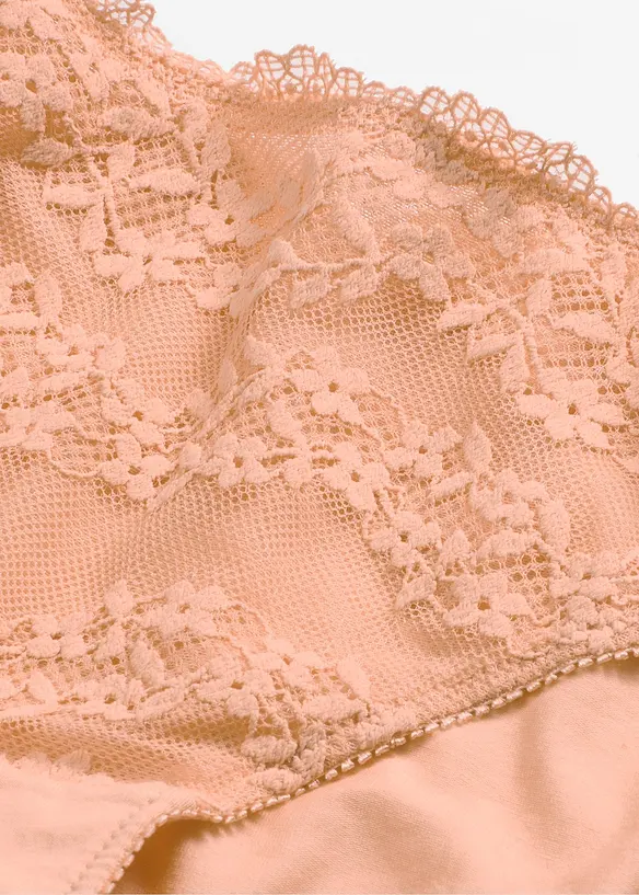 Slip con morbido cotone e pizzo, bonprix