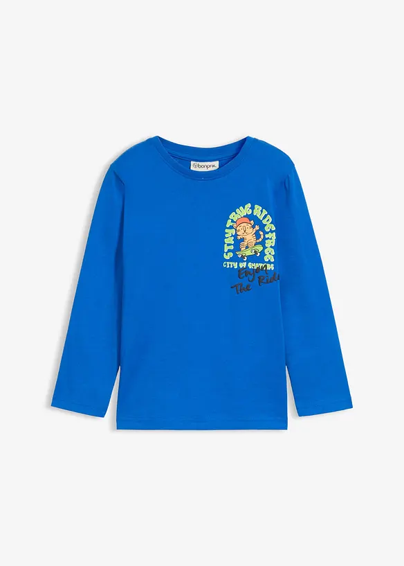 Maglia a maniche lunghe in puro cotone biologico, bonprix