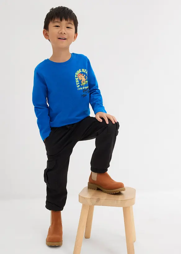 Maglia a maniche lunghe in puro cotone biologico, bonprix