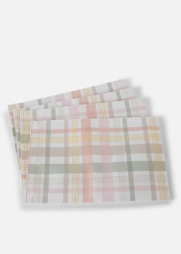 Tovagliette americane a quadretti (pacco da 4), bonprix