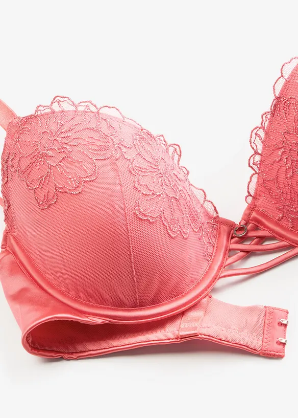 Reggiseno con coppe preformate e pizzo floreale, bonprix
