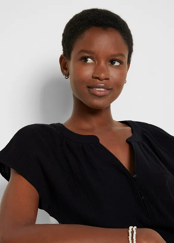 Top in mussola di puro cotone, bonprix