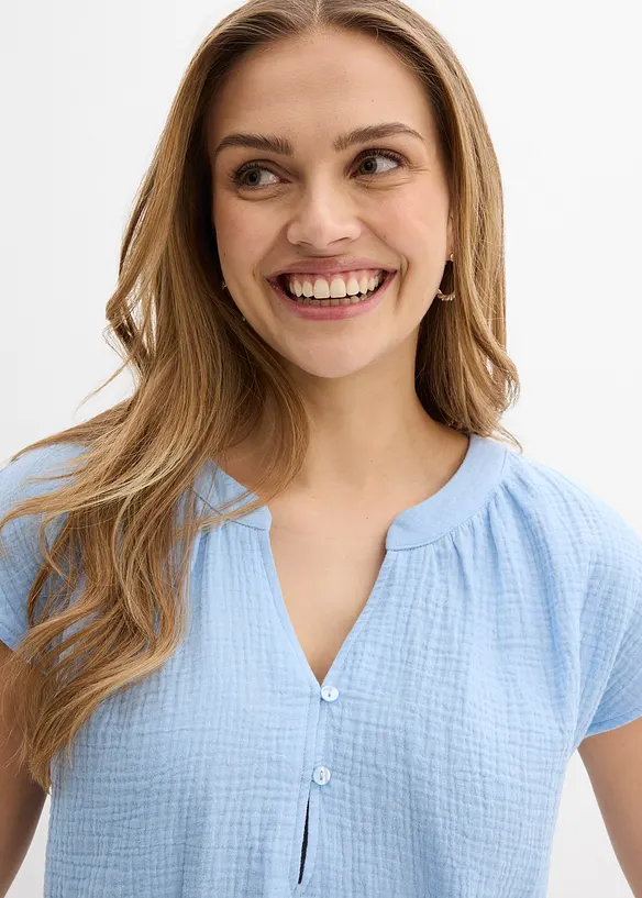 Top in mussola di puro cotone, bonprix